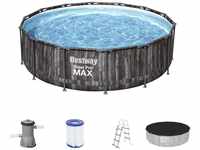 Bestway Steel Pro Max Frame Pool Komplett-Set Ø 427 x 107 cm