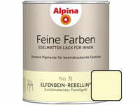 Alpina Feine Farben Lack No. 31 Elfenbein-Rebellin pastellgelb edelmatt 750 ml