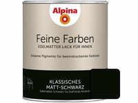 Alpina Feine Farben Lack Klassisches Matt-Schwarz 750ml