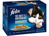 Felix Geschmacksvielfalt aus dem Wasser Katzenfutter 12 x 85g