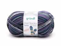 Gründl Sockenwolle Hot Socks Porto 100 g 4-fach violett-kobalt-natur
