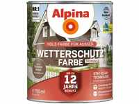 Alpina 951194, Alpina Wetterschutzfarbe deckend 0,75 L toskanabraun