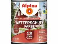Alpina 951191, Alpina Wetterschutzfarbe deckend 0,75 L schwedenrot