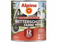 Alpina 951190, Alpina Wetterschutzfarbe deckend 0,75 L graubraun