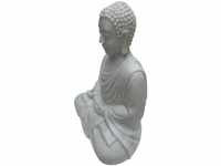 TrendLine Statue Buddha 50 cm weiß