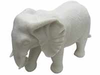 TrendLine Statue Elefant 42 cm weiß