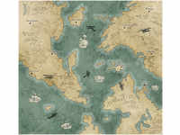 Komar Vlies Fototapete Old Travel Map 300 x 280 cm