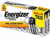 Energizer E92 Alkaline Power Batterie Micro AAA 1,5 V, 16er Pack