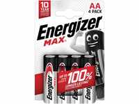 Energizer Max Alkaline Batterie Mignon AA 1,5 V, 4er Pack