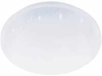 Eglo LED Deckenleuchte Frania-S weiß Ø 31 cm neutralweiß mit Kristalleffekt