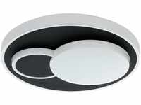 Eglo LED Deckenleuchte Lepreso weiß-schwarz Ø 38,5 cm warmweiß