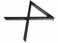 Dieda Tischbein X-Form schwarz Maße: 71,0 x 70,0 x 10,0 cm