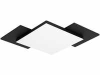 Eglo LED Deckenleuchte Tamuria weiß-schwarz 28,5 x 28,5 cm warmweiß