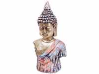 TrendLine Dekofigur Buddha 51 x 27 cm gold blau rot