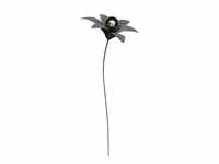 TrendLine Gartenstecker Blume Metall 30 x 124 cm silber