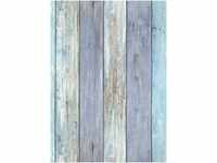 Erismann Vliestapete 10200-08 Imitations 2 Holz blau 10,05 x 0,53 m