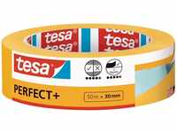 tesa Malerband Perfect+ 50 m x 30 mm, gelb