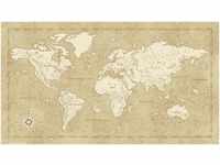Komar Vlies Fototapete Vintage World Map 500 x 280 cm