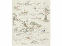 Komar Vlies Fototapete Winnie Pooh Map 200 x 240 cm