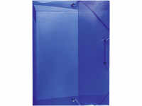 herlitz Heftbox A4 blau, 2 Gummizüge, Rückenbreite 4 cm
