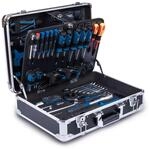 Werkzeugkoffer TB200 Scheppach - 141 tlg. Werkzeug Set | Aluminium Werkzeugkiste