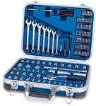 Werkzeugkoffer TB170 Scheppach - 135-tlg Werkzeug Set | Werkzeugkiste gef&uuml;llt 