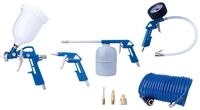 Kompressor Zubeh&ouml;r Set 8-tlg. Scheppach - 5m Schlauch, Farbspritzpistole,