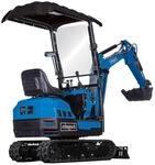 Benzin Minibagger EXC1400 Scheppach - 1080kg | 11,5PS | Grabkraft 12,4 kN | Grabtiefe