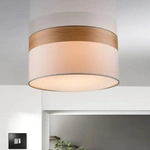 Globo Runde Deckenleuchte mit Holz in elegantem Stil, 40 cm 3x E27 mit 40 Watt -