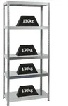 PROREGAL Schwerlastregal Steel Eagle | HxBxT 180x80x40 cm | Fachlast 130kg 