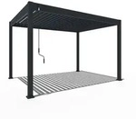 Weide Classic Pergola Aluminium 3x4m mit Lamellendach freistehend anthrazitᅠ