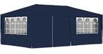 vidaXL Profi-Partyzelt mit Seitenw&auml;nden 4&times;6 m Blau 90 g/m2