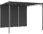 vidaXL Gartenpavillon mit Seitenvorhang 3x3x2,25 m Anthrazit