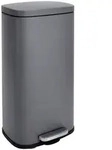 SVITA TQ30 M&uuml;lleimer grau 30L Treteimer Abfallbeh&auml;lter Softclose Deckel
