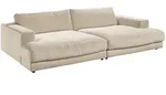 KAWOLA Big Sofa MADELINE Cord cremewei&szlig;