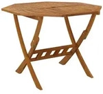 vidaXL Klappbarer Gartentisch 90x75 cm Massivholz Akazie