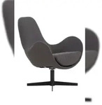 SalesFever Polster-Sessel | mit Drehfunktion | Bezug Textil | Gestell Metall |...