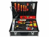 FAMEX 789-10 Alu Werkzeugkoffer mit Werkzeug Set für den Elektriker -...