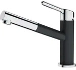 Franken Franke Messing Hochdruck Armatur Wasserhahn Orbit Zugauslauf Chrom Onyx