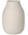 blomus COLORA Vase, Blumenvase, Dekovase, Porzellanvase, Porzellan, Moonbeam, H 20