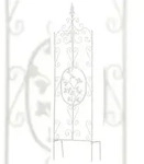 CLP Pflanzen Rankgitter Burgus, 120 x 35 cm wei&szlig;