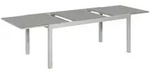 Merxx Semi Ausziehtisch, 200 (300) x 110 cm, Aluminium/Glas, Silber