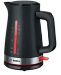 Bosch TWK4M223 MyMoment Wasserkocher 1.7L 2400W Schwarz/Rvs
