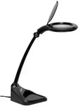 LED-Lupenleuchte MAULiris, dimmbar schwarz