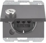 Berker SCHUKO-Steckdose anth/mt 47637006