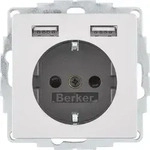 Berker Steckdose SCHUKO/USB 48036084