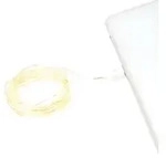 Konstsmide Micro LED Lichterkette mit USB Anschluss, 50 bernsteinfarbene Dioden,