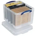 Really Useful Box Kunststoff Archivbox 35 L Transparent 48 x 39 x 31 cm