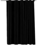 vidaXL Verdunkelungsvorh&auml;nge mit Haken Leinenoptik Schwarz 290x245cm