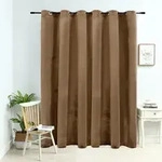 vidaXL Verdunkelungsvorhang mit Metall&ouml;sen Samt Beige 290 x 245 cm